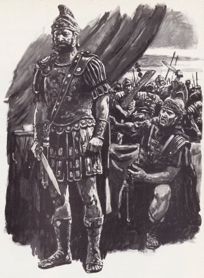 Brutus, Defeated at the Battle of Philippi, Takes His Own Life by English School